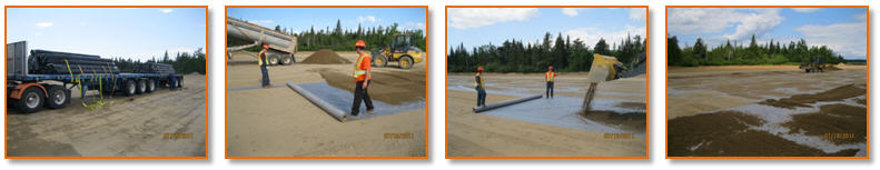 TYPAR geotextile installed under aggregate